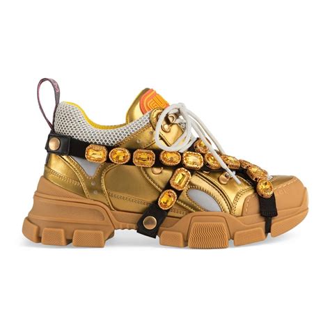 gucci flashtrek crystals|gucci flashtrek sneakers with crystals.